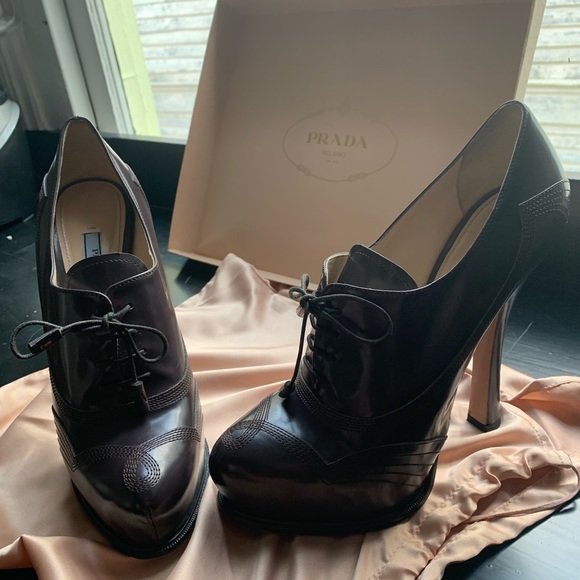 Prada lace up platform booties - Picture 3 of 8